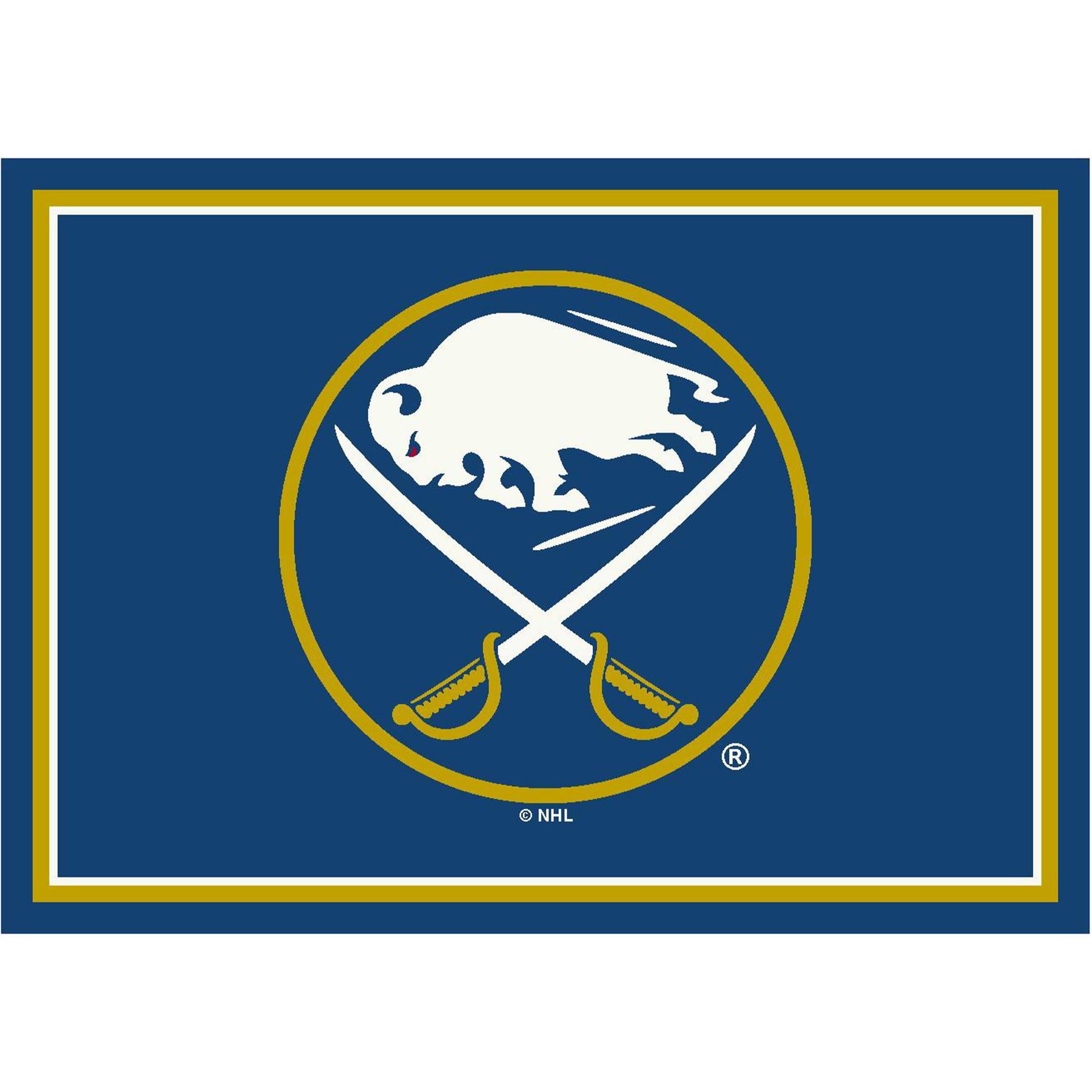 Buffalo Sabres distressed style area rug