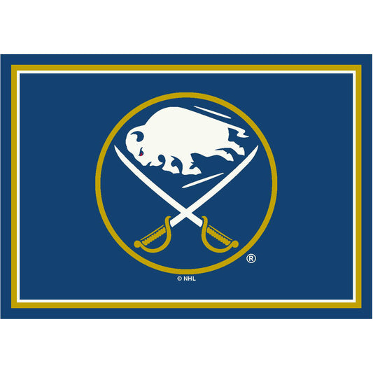 Buffalo Sabres distressed style area rug