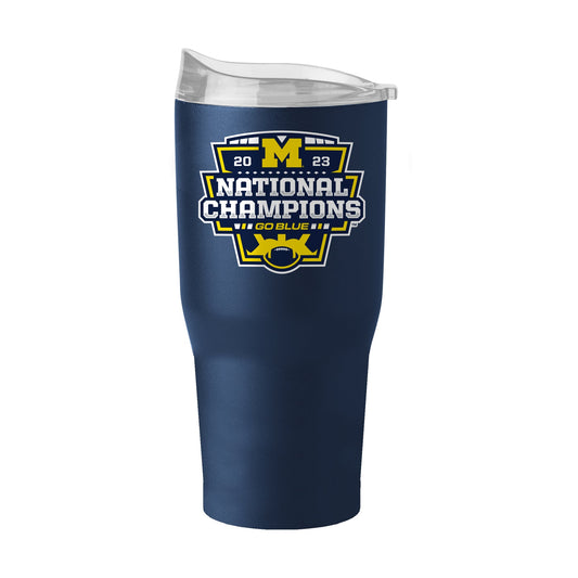 Michigan Wolverines 2023 National Champs 30 oz travel tumbler