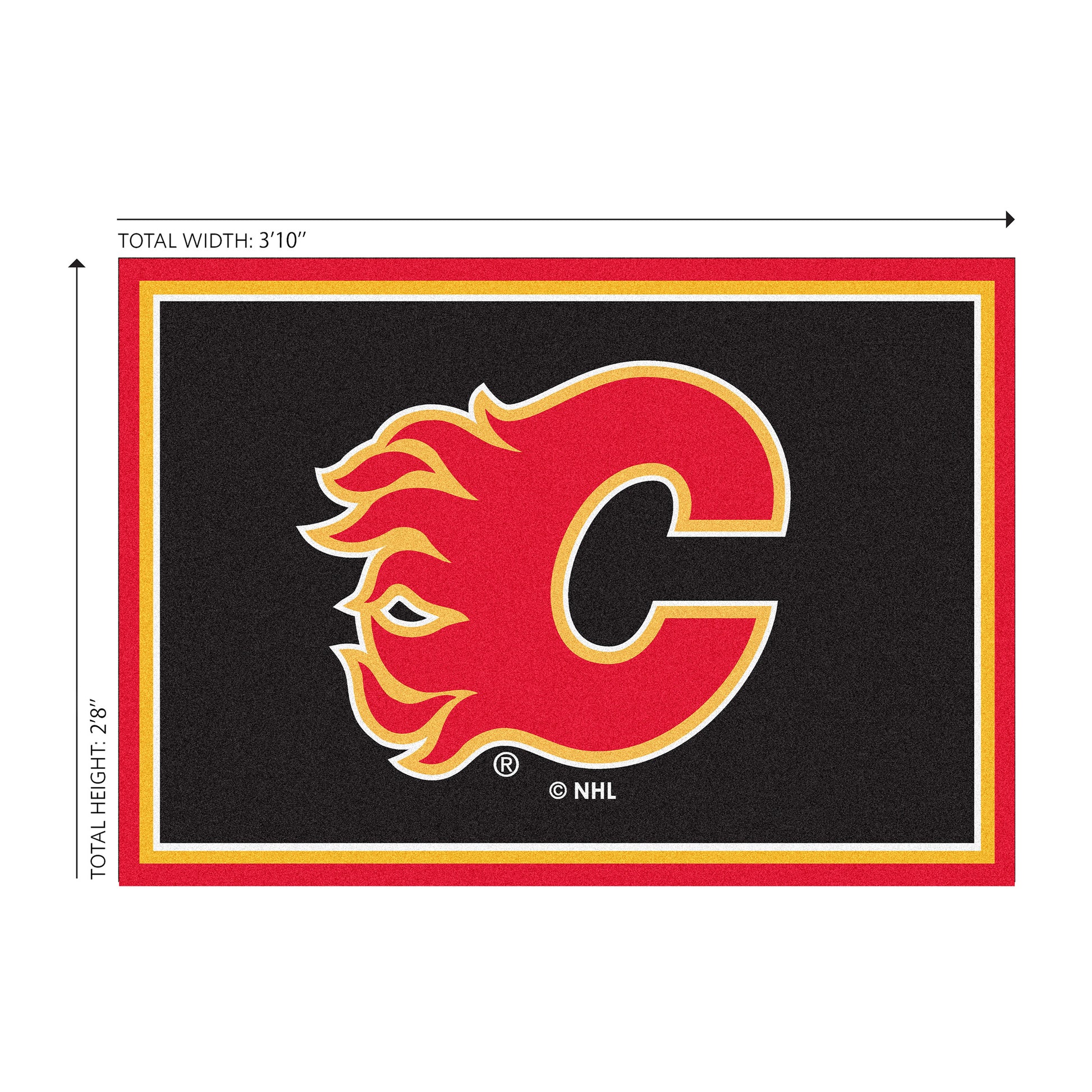 Calgary Flames Welcome Mat Dimensions