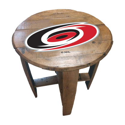 Carolina Hurricanes whiskey barrel end table