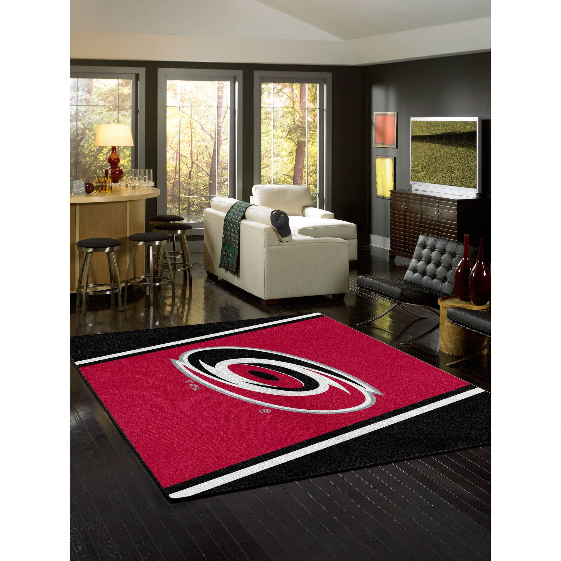 Carolina Hurricanes spirit style area rug life
