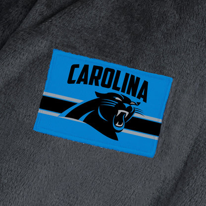 Carolina Panthers team color bathrobe patch