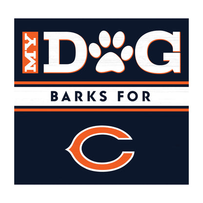 Chicago Bears dog sign