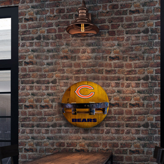 Chicago Bears whiskey barrel shelf lifestyle