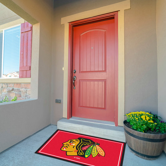 Chicago Blackhawks Front Door Mat