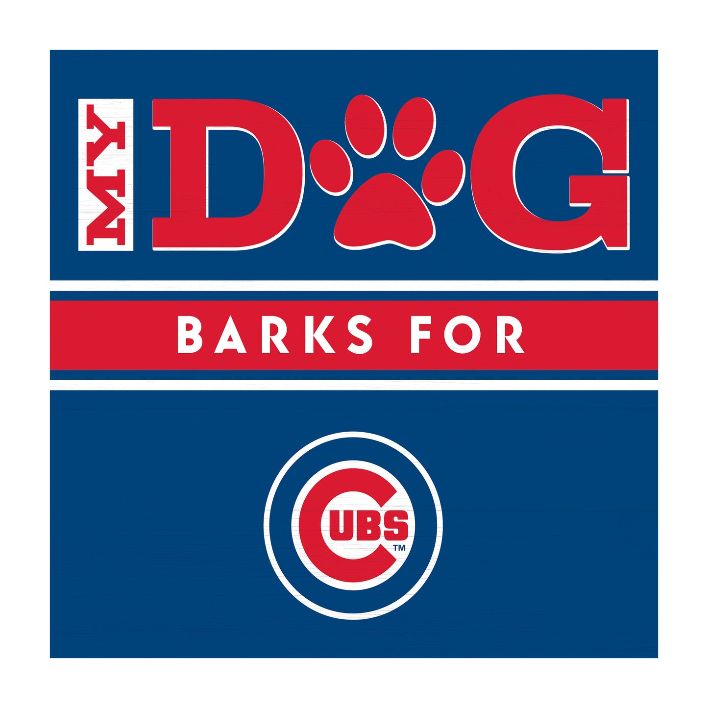 Chicago Cubs dog sign