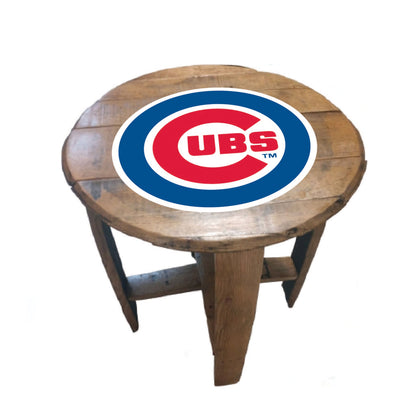 Philadelphia Phillies whiskey barrel end table