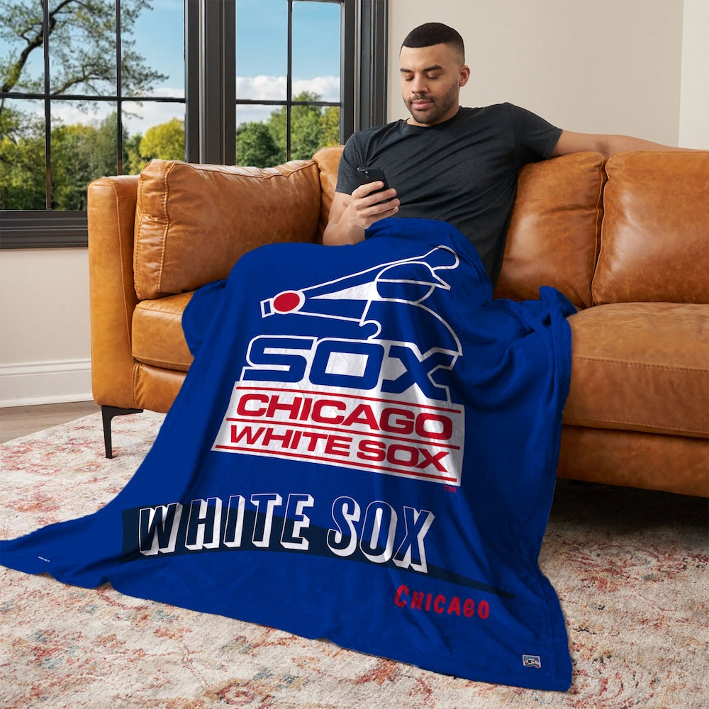 Chicago White Sox CC throwback silk touch blanket