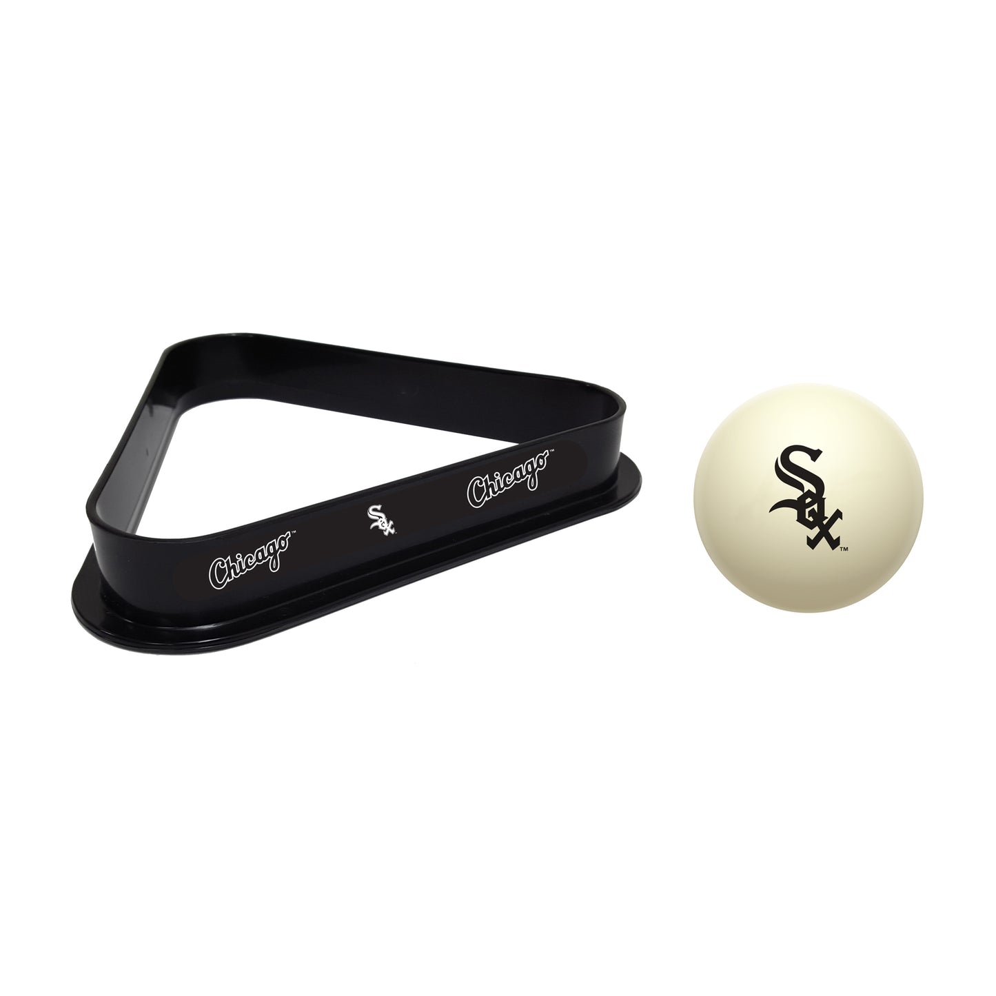 Chicago White Sox cue ball and triangle