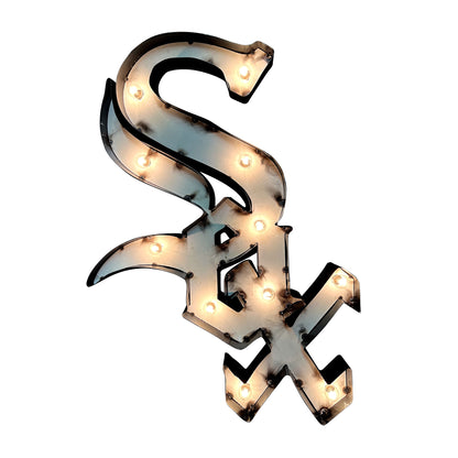 Chicago White Sox logo lighted metal sign
