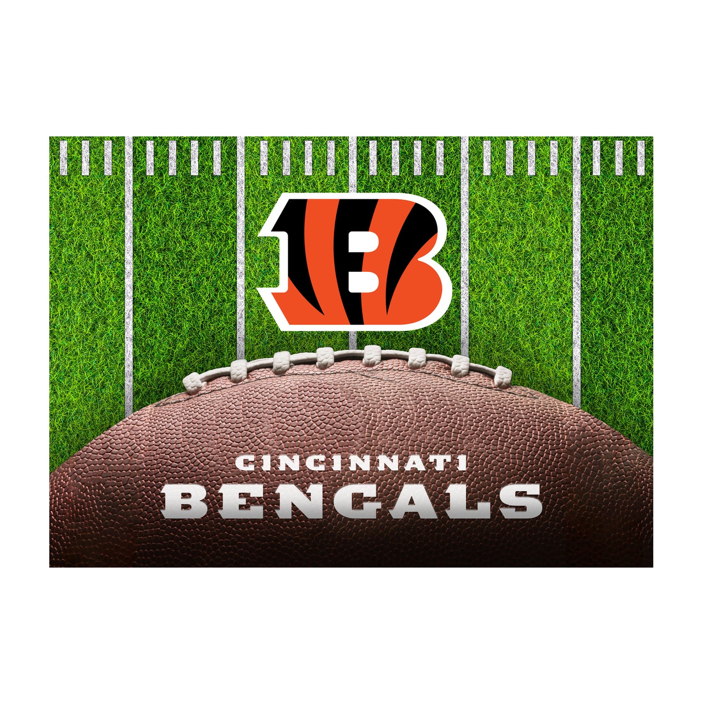 Cincinnati Bengals washable football field rug