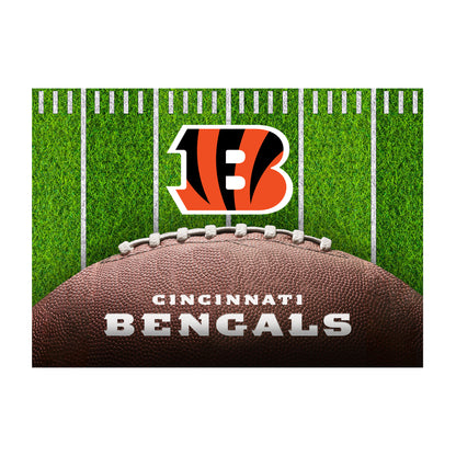Cincinnati Bengals washable football field rug