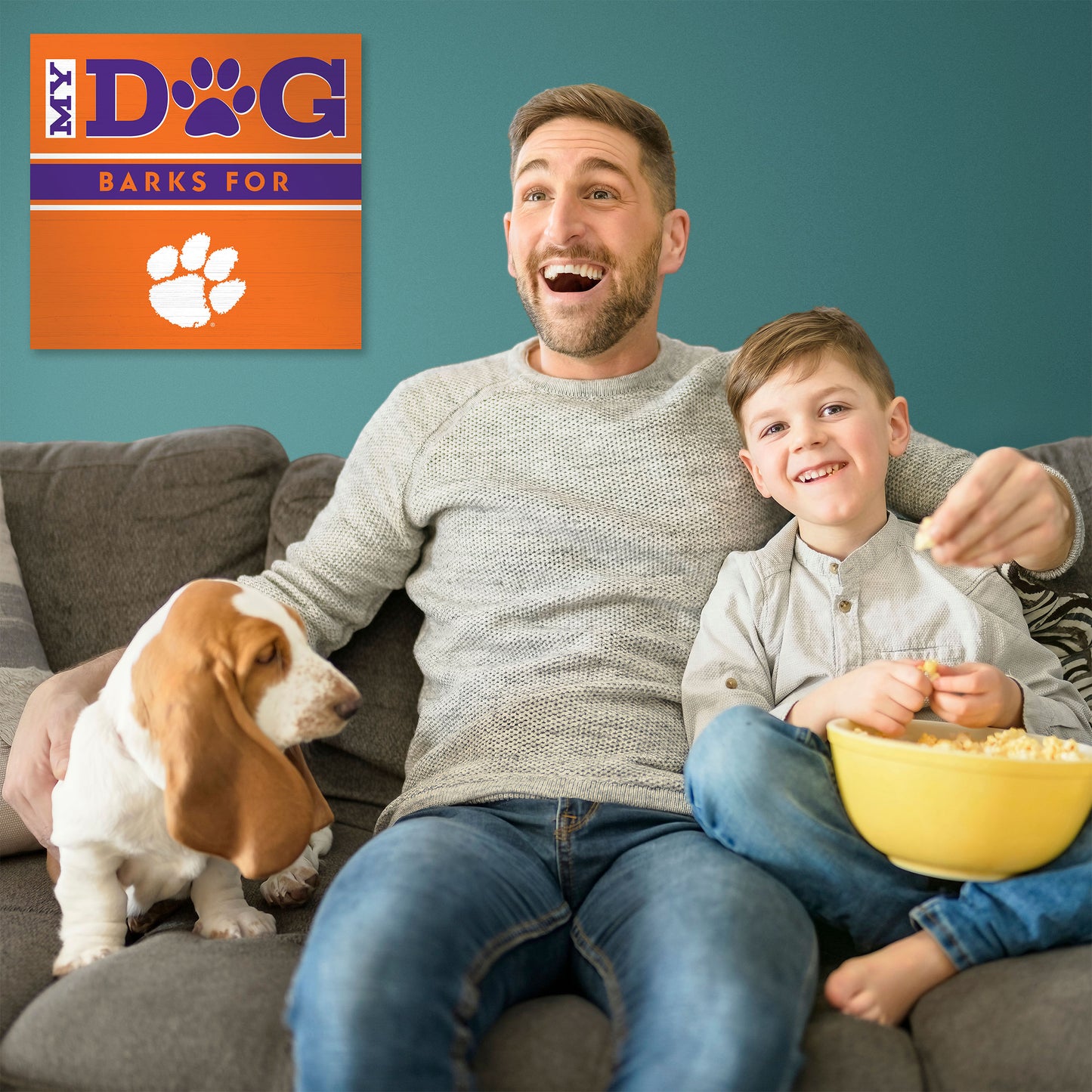 Clemson Tigers my dog art sign