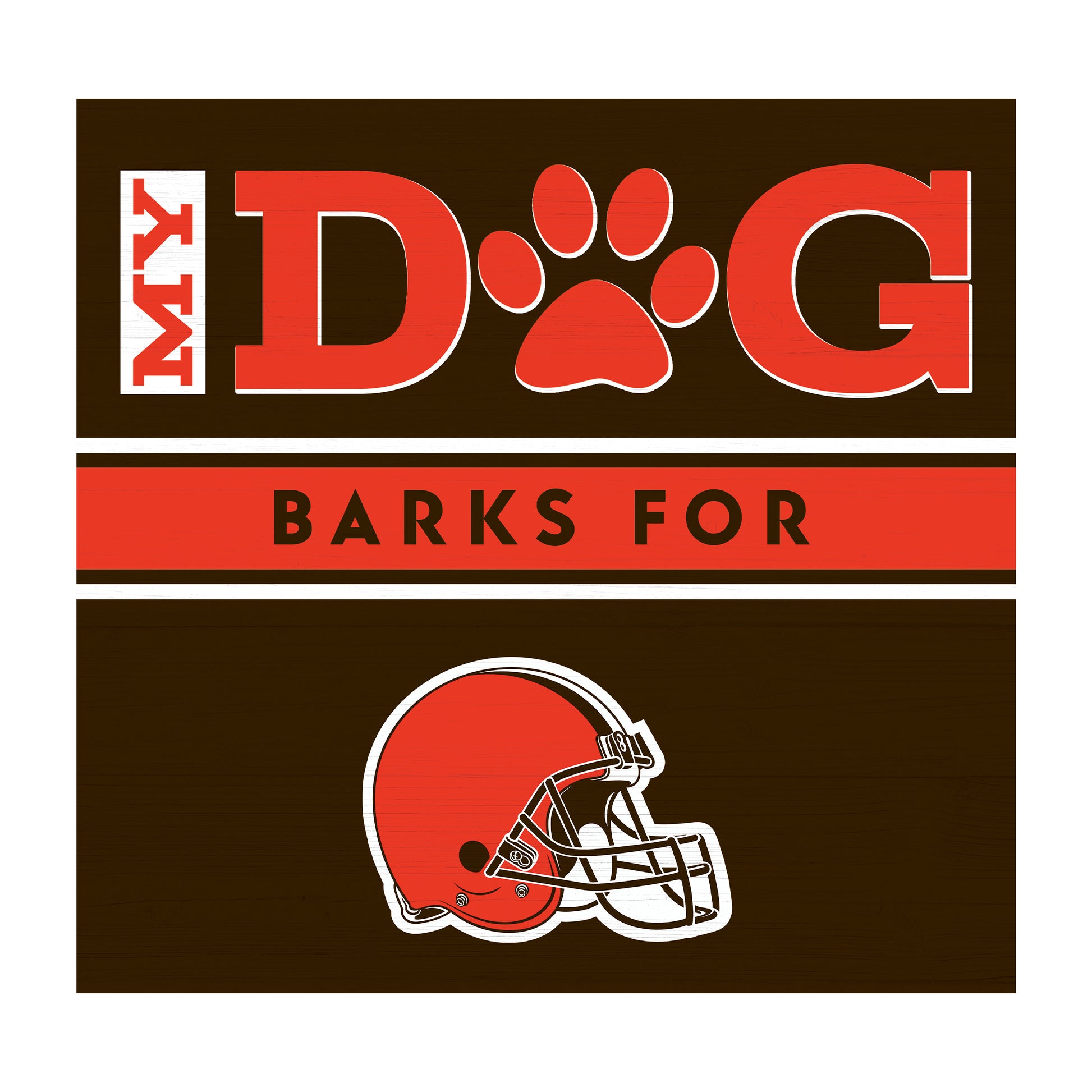 Cleveland Browns dog sign