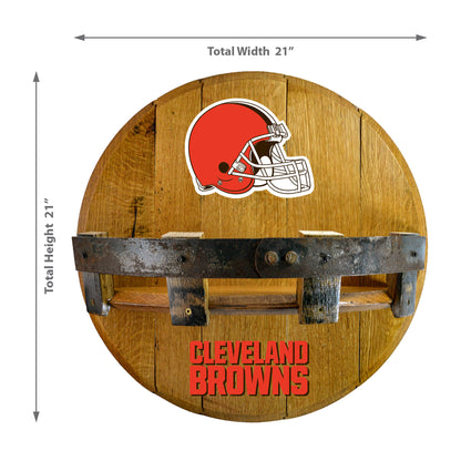Cleveland Browns whiskey barrel shelf dimensions