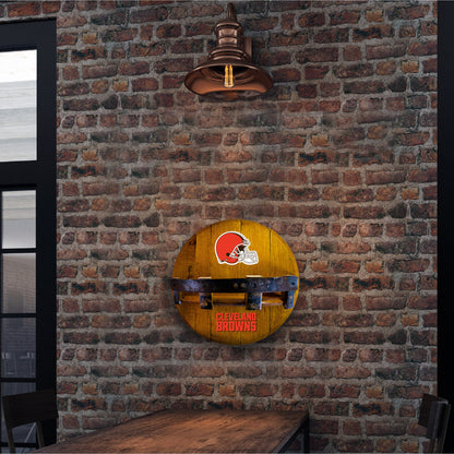 Cleveland Browns whiskey barrel shelf lifestyle
