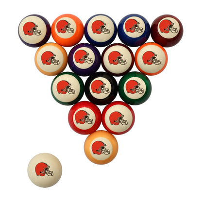 Cleveland Browns logo billiards balls
