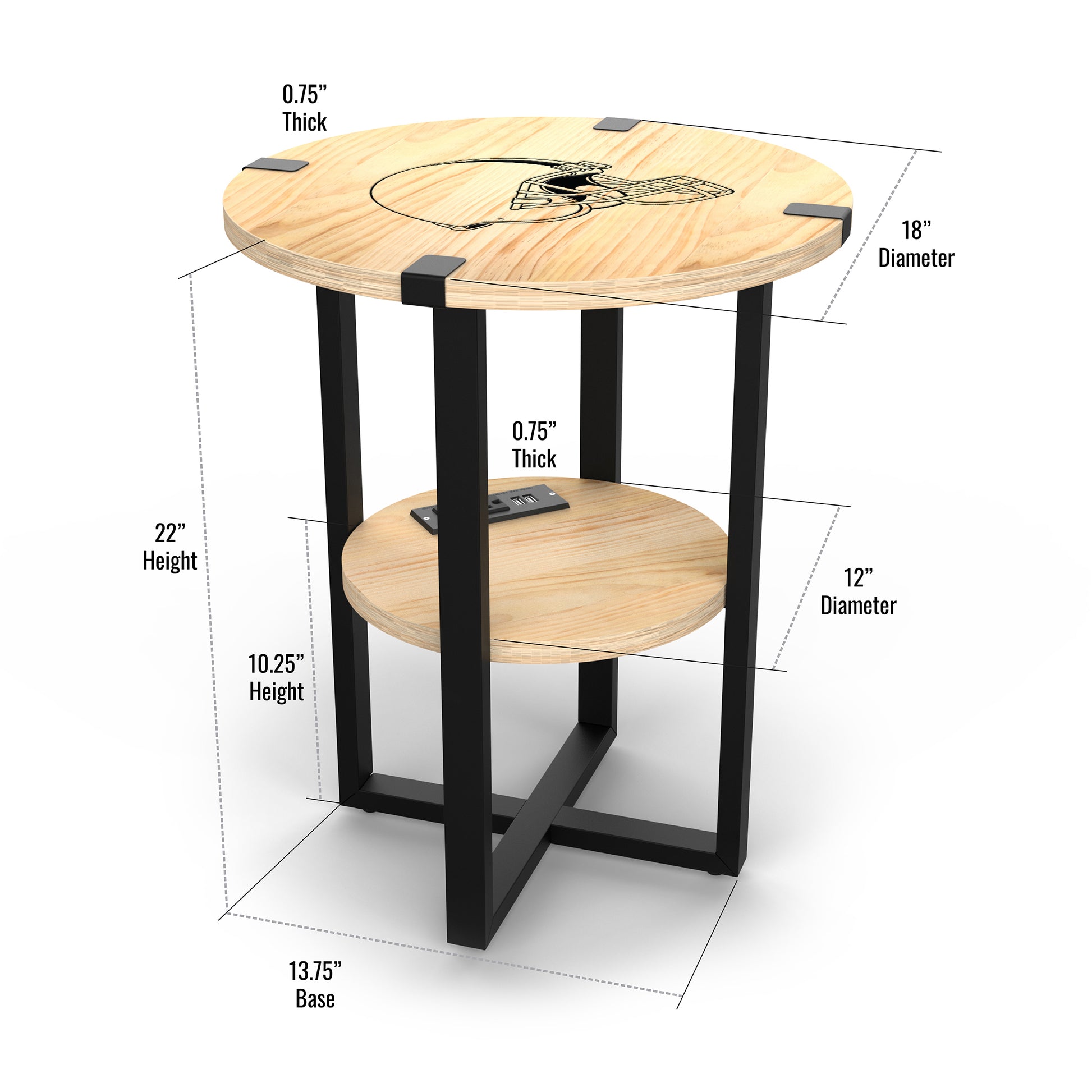 Cleveland Browns Table Dimensions