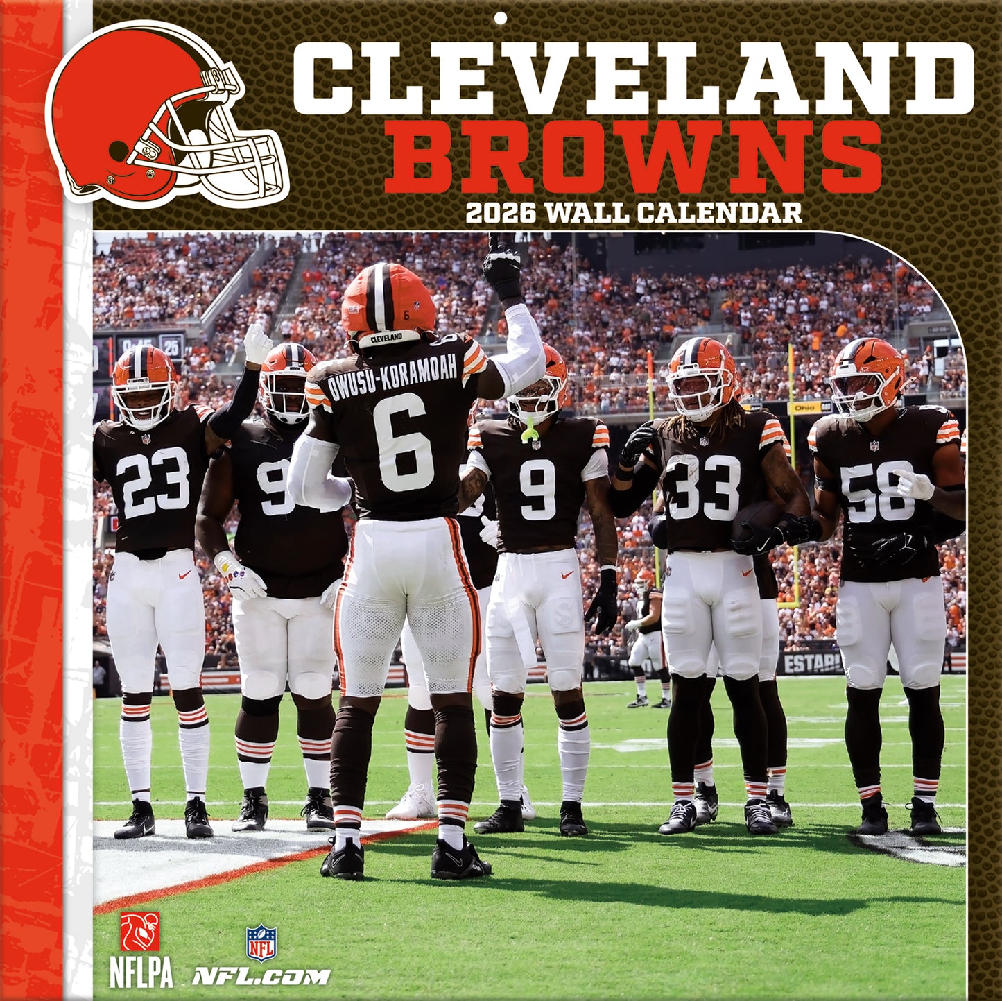 Cleveland Browns Team Photos Wall Calendar