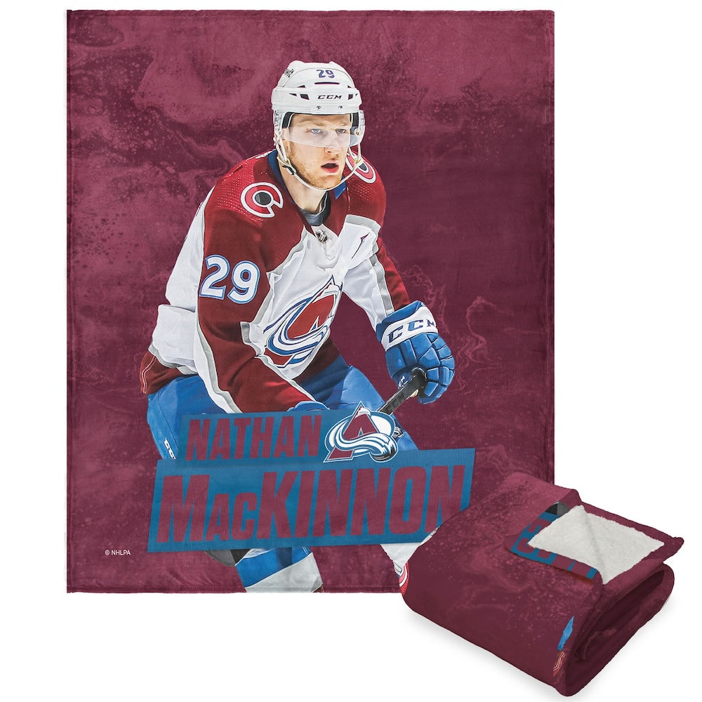 Colorado Avalanche Nathan MacKinnon Sherpa Blanket