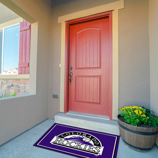 Colorado Rockies Front Door Mat