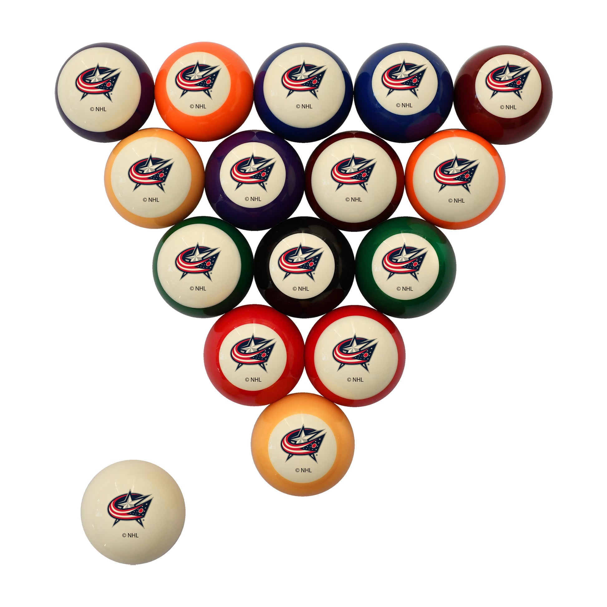 Columbus Blue Jackets logo billiards balls