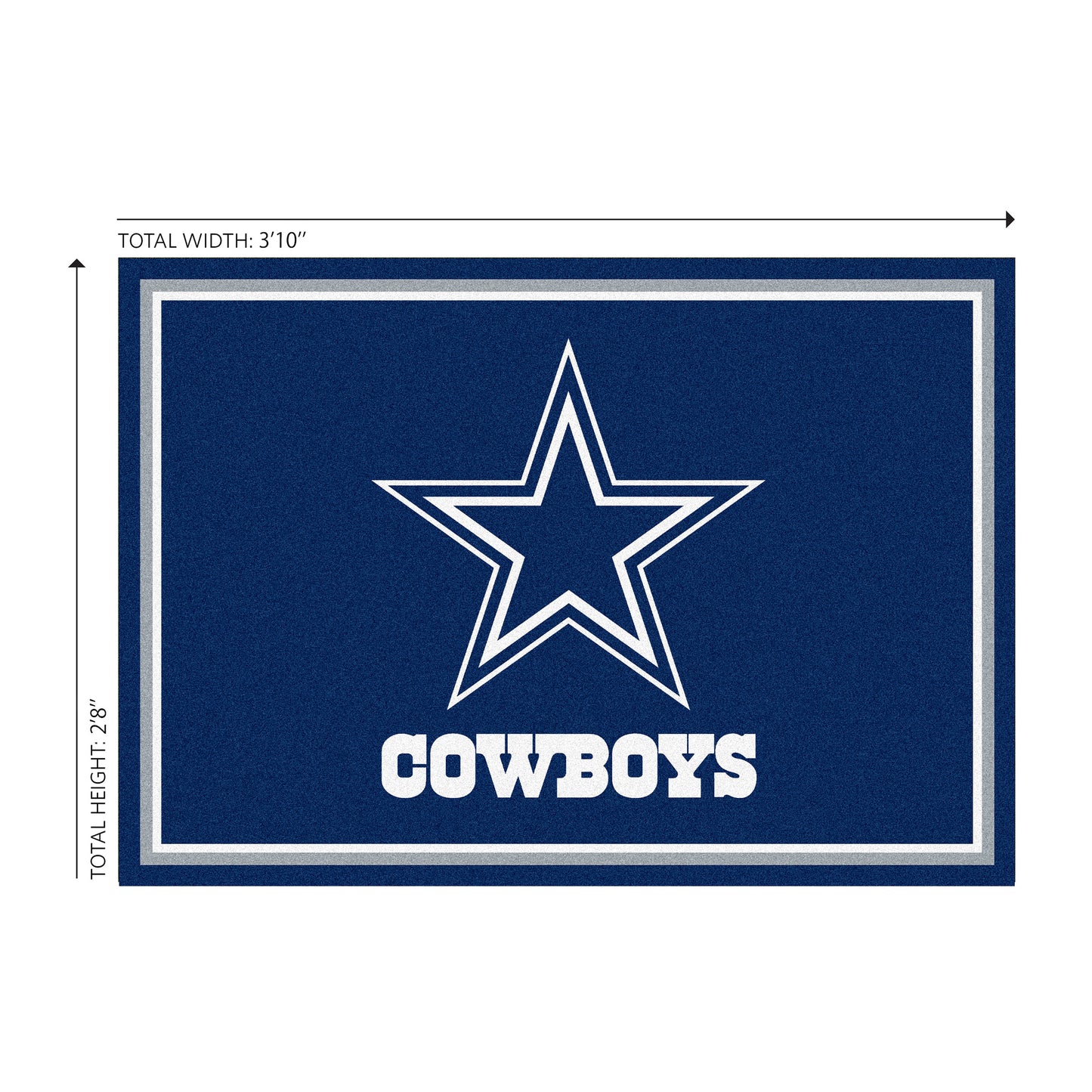 Dallas Cowboys Welcome Mat Dimensions