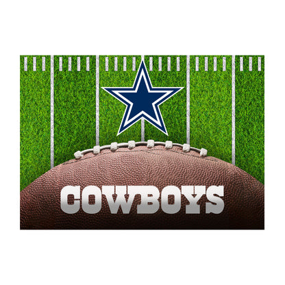 Dallas Cowboys washable football field rug
