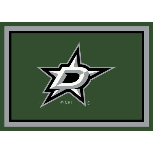 Dallas Stars distressed style area rug