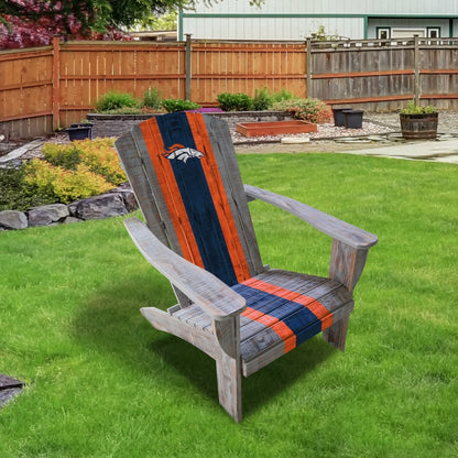 Denver Broncos Outdoor Painted Adirondack Chair