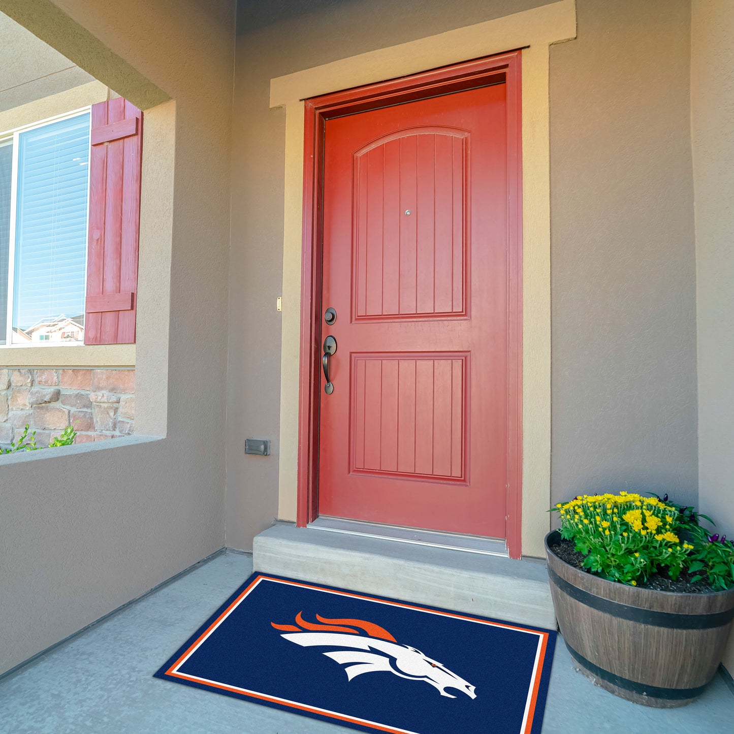 Denver Broncos Front Door Mat