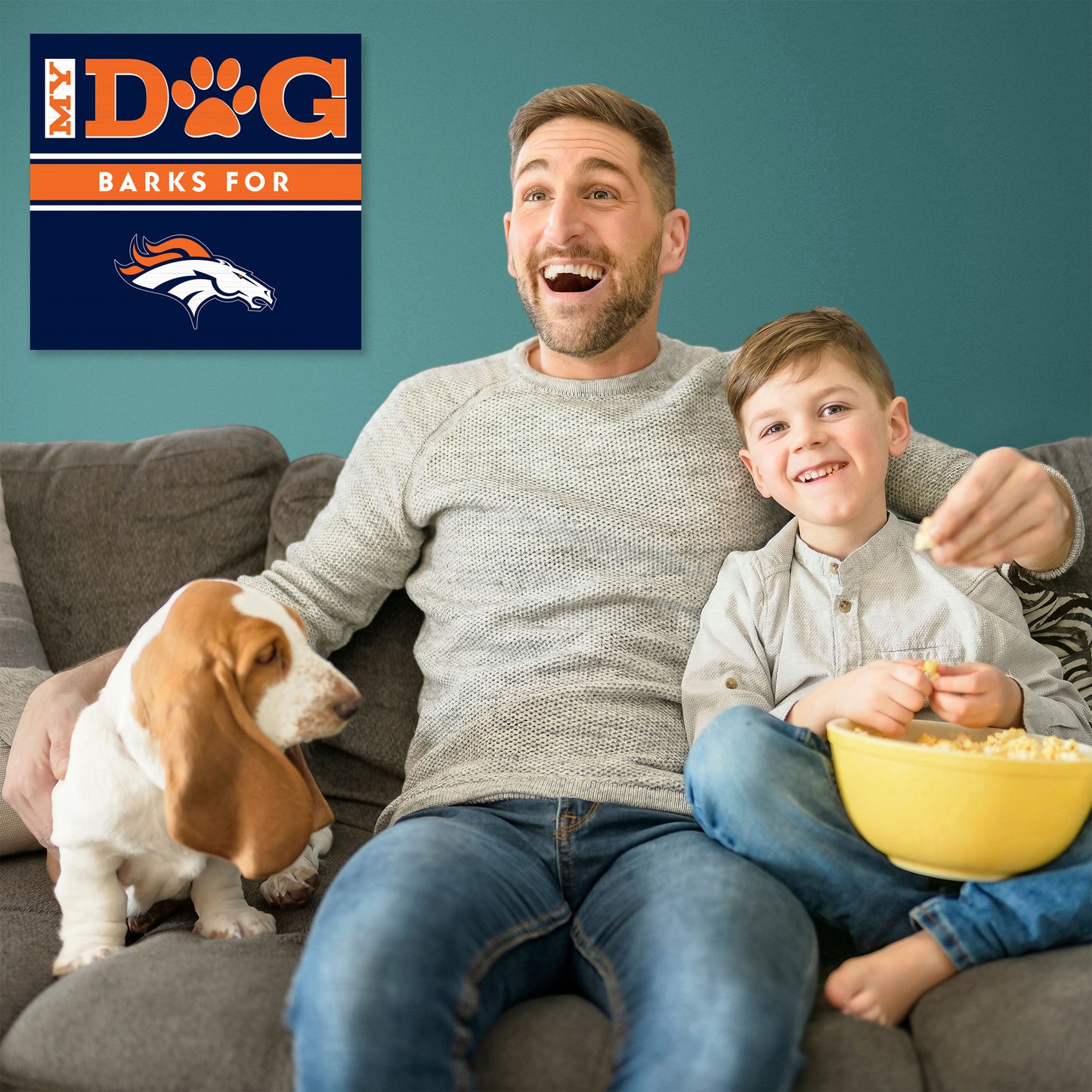 Denver Broncos my dog art sign