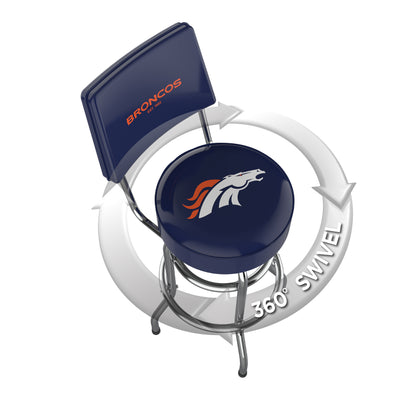 Denver Broncos Swivel Barstool
