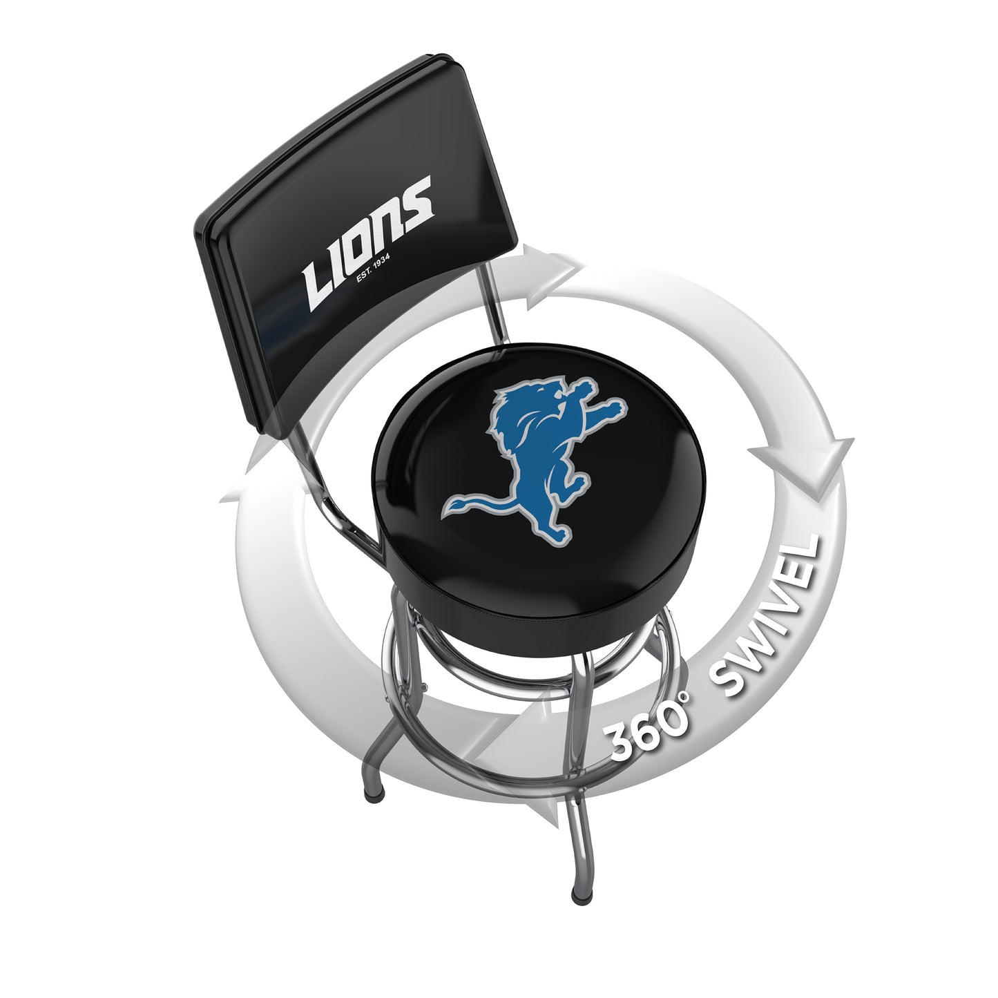 Detroit Lions Swivel Barstool