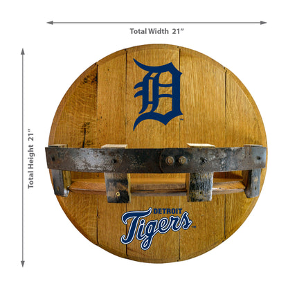 Detroit Tigers whiskey barrel shelf dimensions