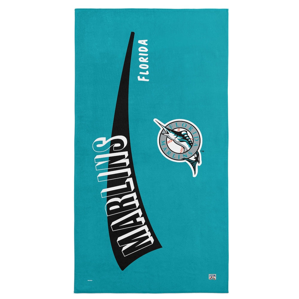 Florida Marlins throwback beach towel