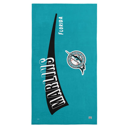 Florida Marlins throwback beach towel