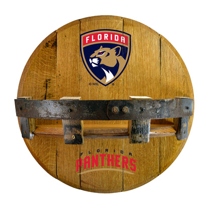 Florida Panthers whiskey barrel shelf