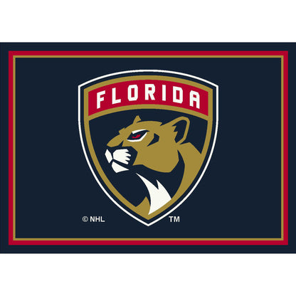 Florida Panthers distressed style area rug