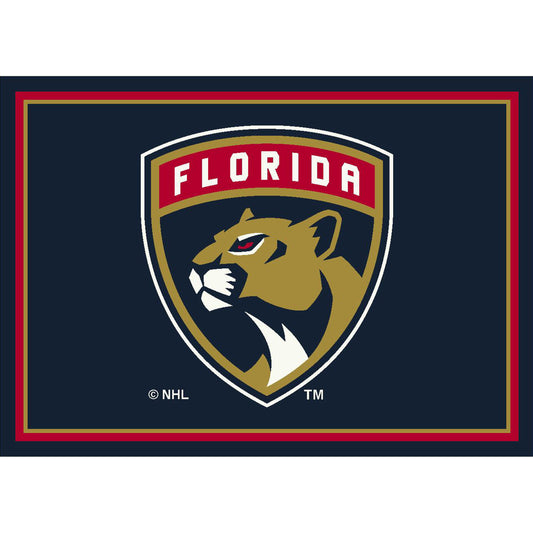 Florida Panthers distressed style area rug