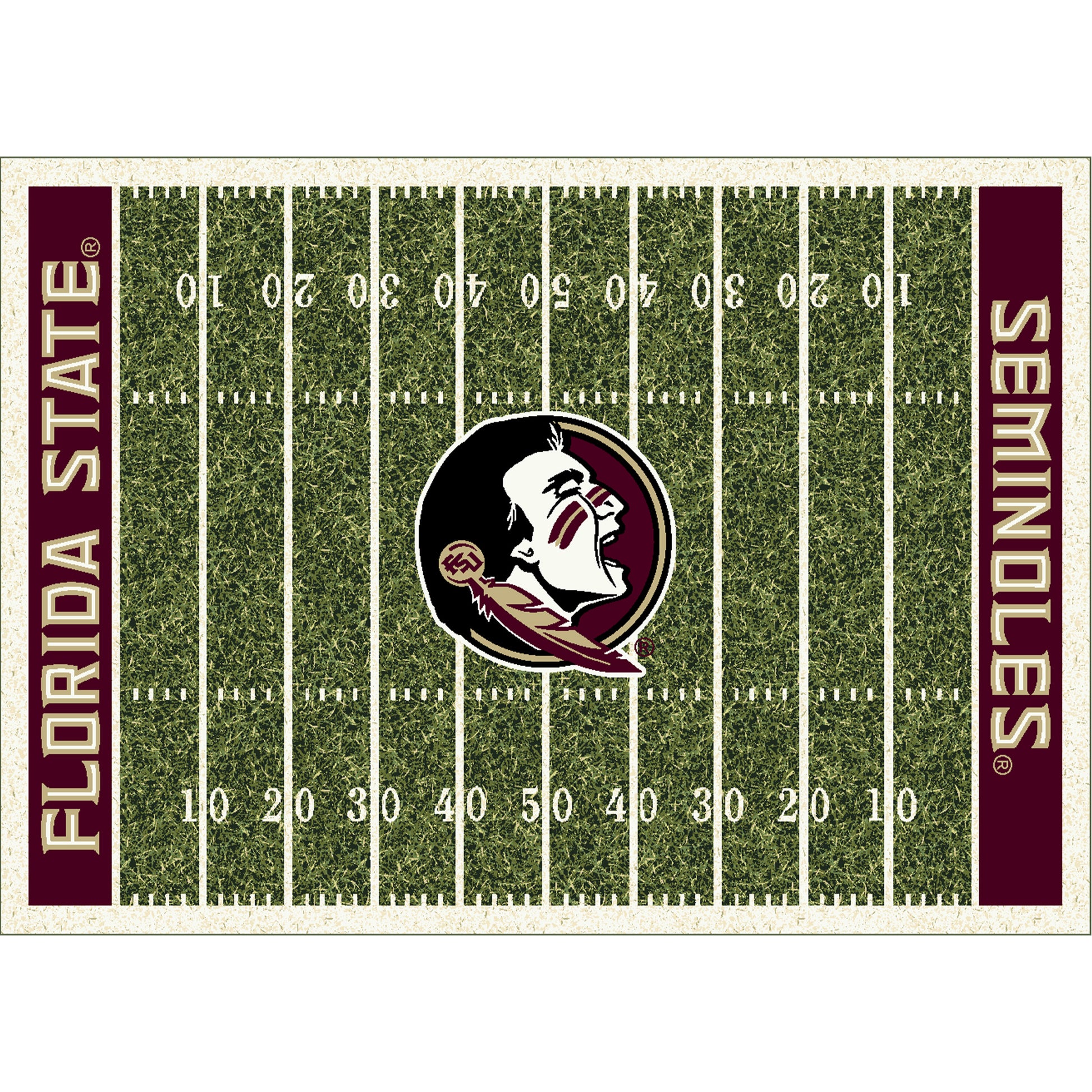 Florida State Seminoles home field style area rug