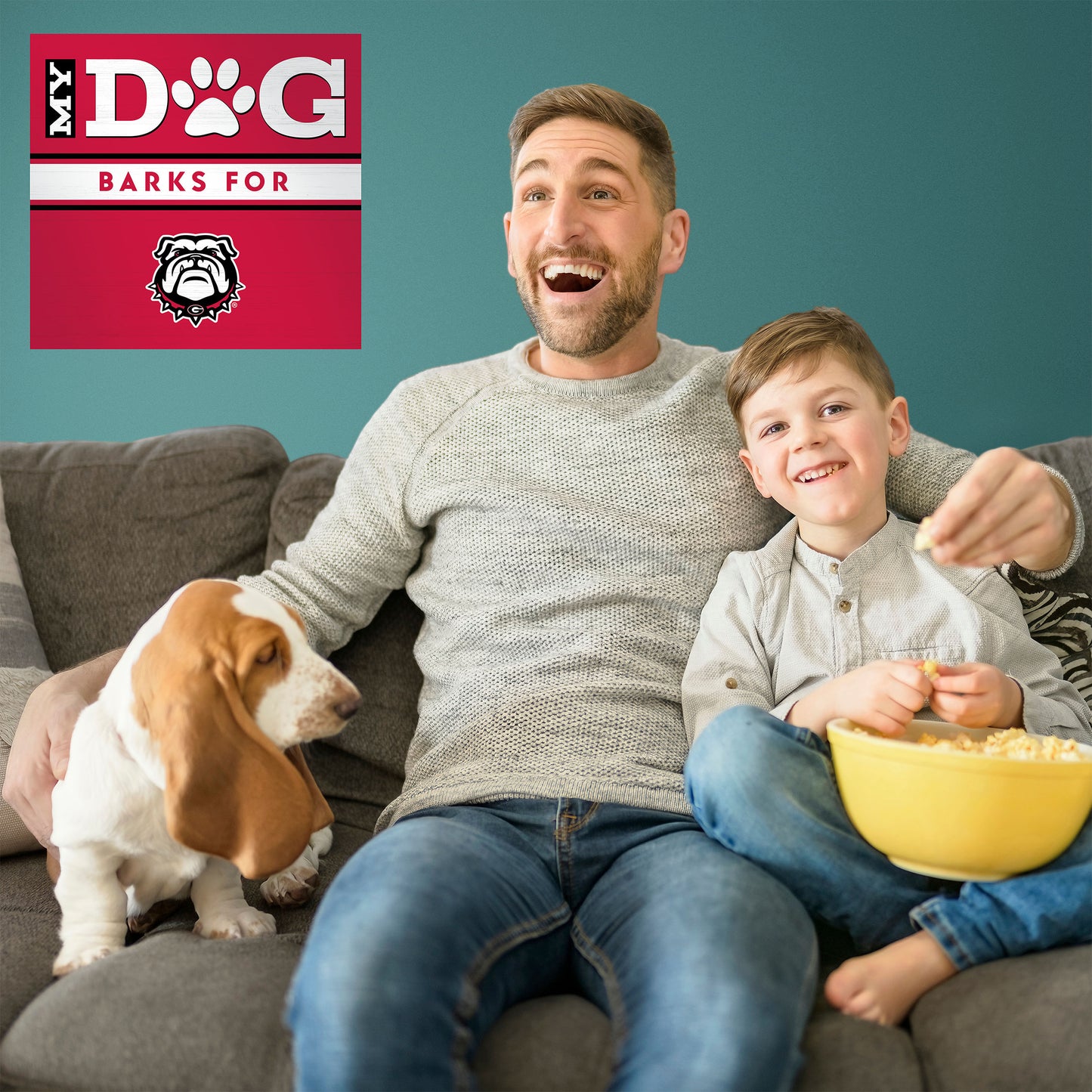 Georgia Bulldogs my dog art sign