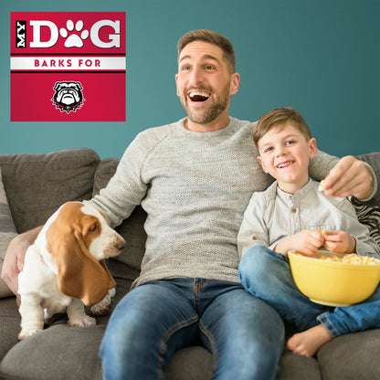 Georgia Bulldogs my dog art sign