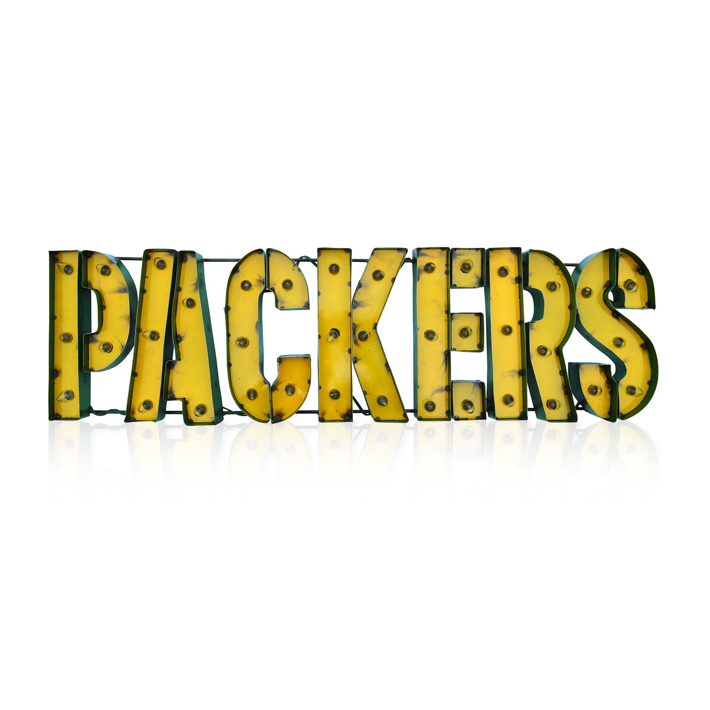 Green Bay Packers lighted metal sign