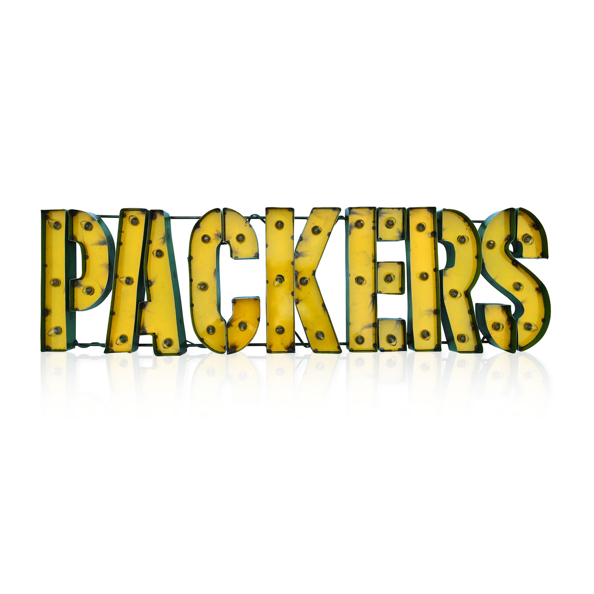 Green Bay Packers lighted metal sign