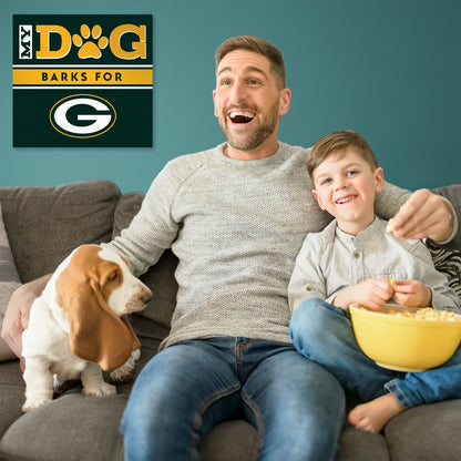 Green Bay Packers my dog art sign