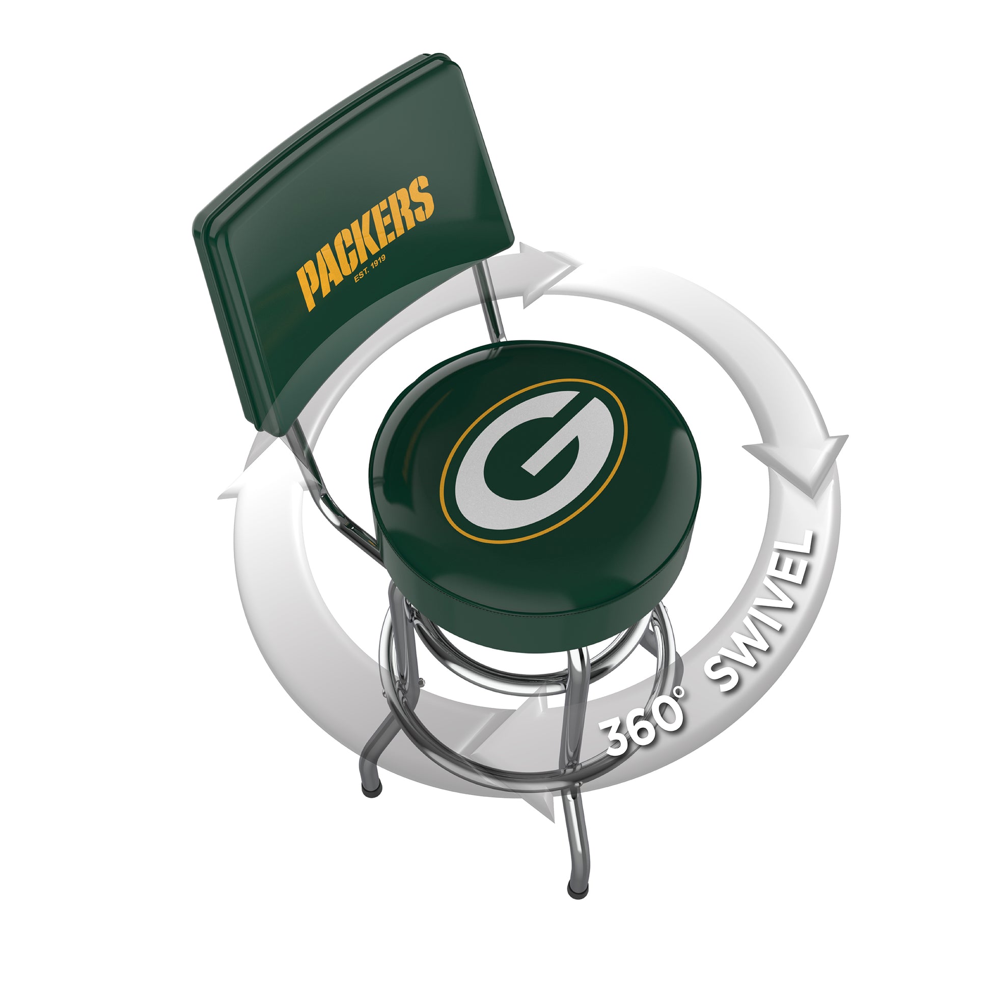 Green Bay Packers Swivel Barstool