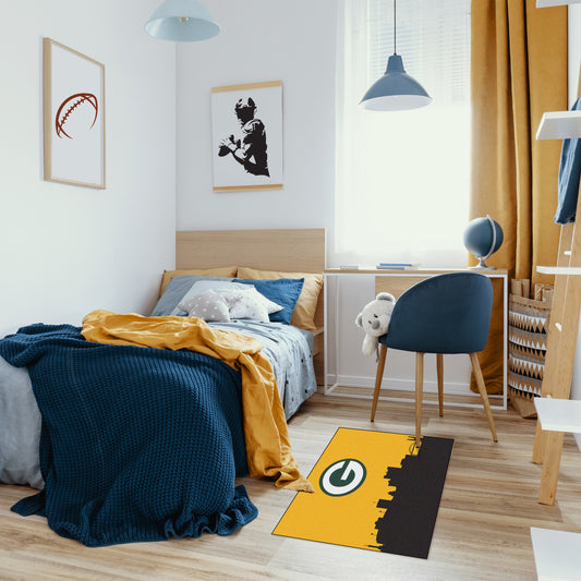 Green Bay Packers washable cityscape rug life