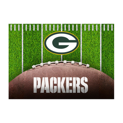 Green Bay Packers washable football field rug